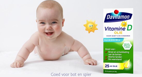 vitamine D olie baby en kind - bevat vitamine D3 – vitamine D druppels... | bol.com