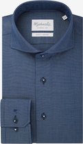 Navy basket weave shirt-boordmaat: 41