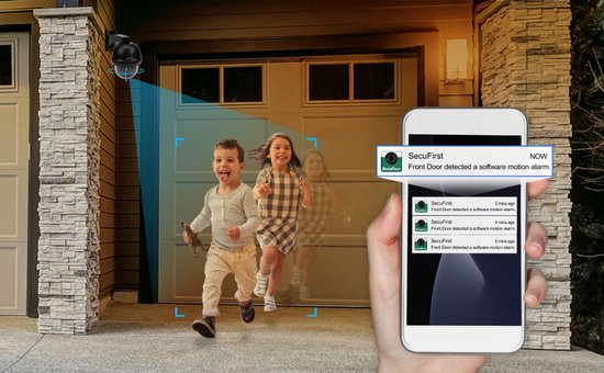 SecuFirst CAM214Z met 128GB opslag Dome Camera zwart - IP Camera draai- en kantelbaar voor buiten - FHD 1080P van SecuFirst — afbeelding 4