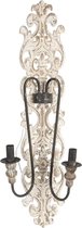 Wandlamp 19*18*95 cm E14/max 2*60W Bruin Hout Muurlamp Sfeerlamp
