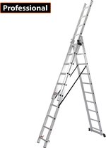 ALDORR Professional 3-delige Reformladder 3x8 - Hoogte 5,00 meter