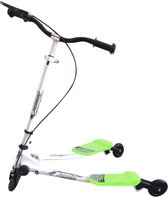 Scooter - Kinderen - Mini - 3 wiel - Swing Tri Slider Motion - Winged Drifter - Lang rijdende duwscooter - 33,2 x 20,7 x (24.6-31.2) inch - Groen