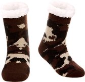 JAXY - Huissokken Dames - Verwarmde Sokken - Anti Slip Sokken - Huissokken - Bedsokken - Warme Sokken - Kerstcadeau Voor Vrouwen - Thermosokken - Dikke Sokken - Fluffy Sokken - Ker