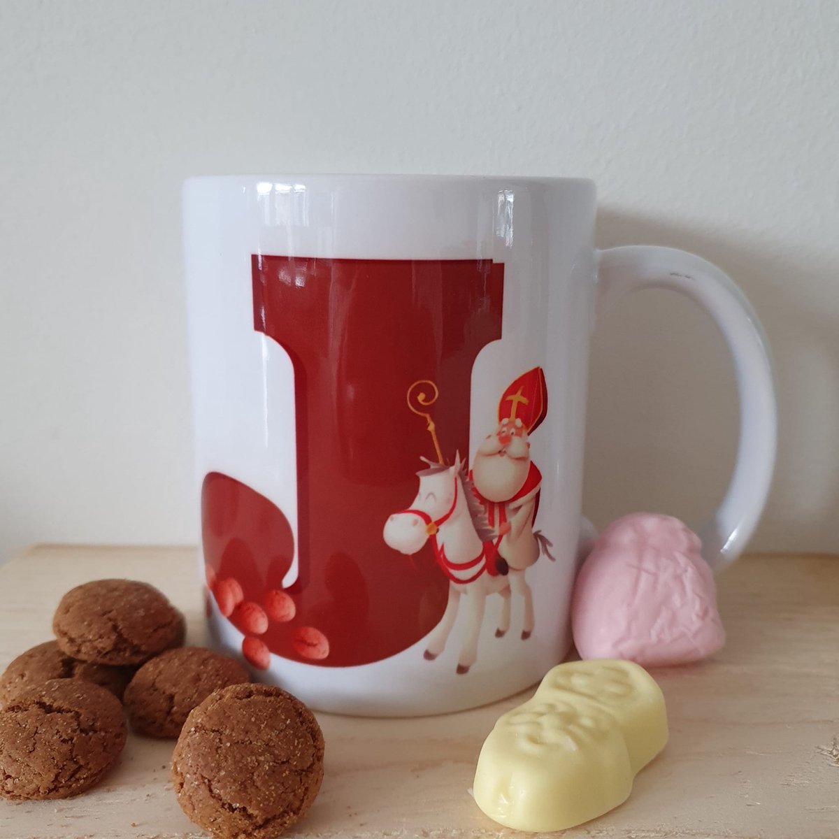 Beker - Chocoladeletter - Sint en Piet