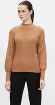 Object Trui Objivy L/s Knit Pullover 117 23036950 Chipmunk/ Melange Dames Maat - XS