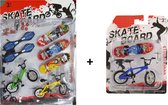 Finger skateboard | Vinger skateboard set | Finger toys | Vinger bmx / Finger Skateboard - Waveboard - Finger oxboard - Finger toy / Deluxe Pakket