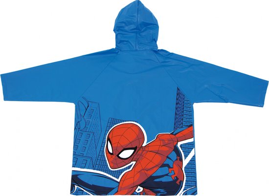 hoofdzakelijk Troosteloos Spanje Marvel Regenjas Spider-man Junior Pvc Blauw Maat 104/110 | bol.com