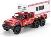 Toi-toys Camper Junior 19,5 X 14 Cm Diecast Pullback Wit/rood