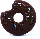 Bijtketting- Kauwketting- Donut Sprinkles- Bruin
