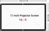 Dakta® Projectiescherm | Beamerscherm | Projector | Doek | Beamerscherm | 72 INCH