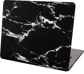 MacBook Air 13 Inch Hardcase Shock Proof Hoes Hardcover Case A1369 Cover - Marble Black/White