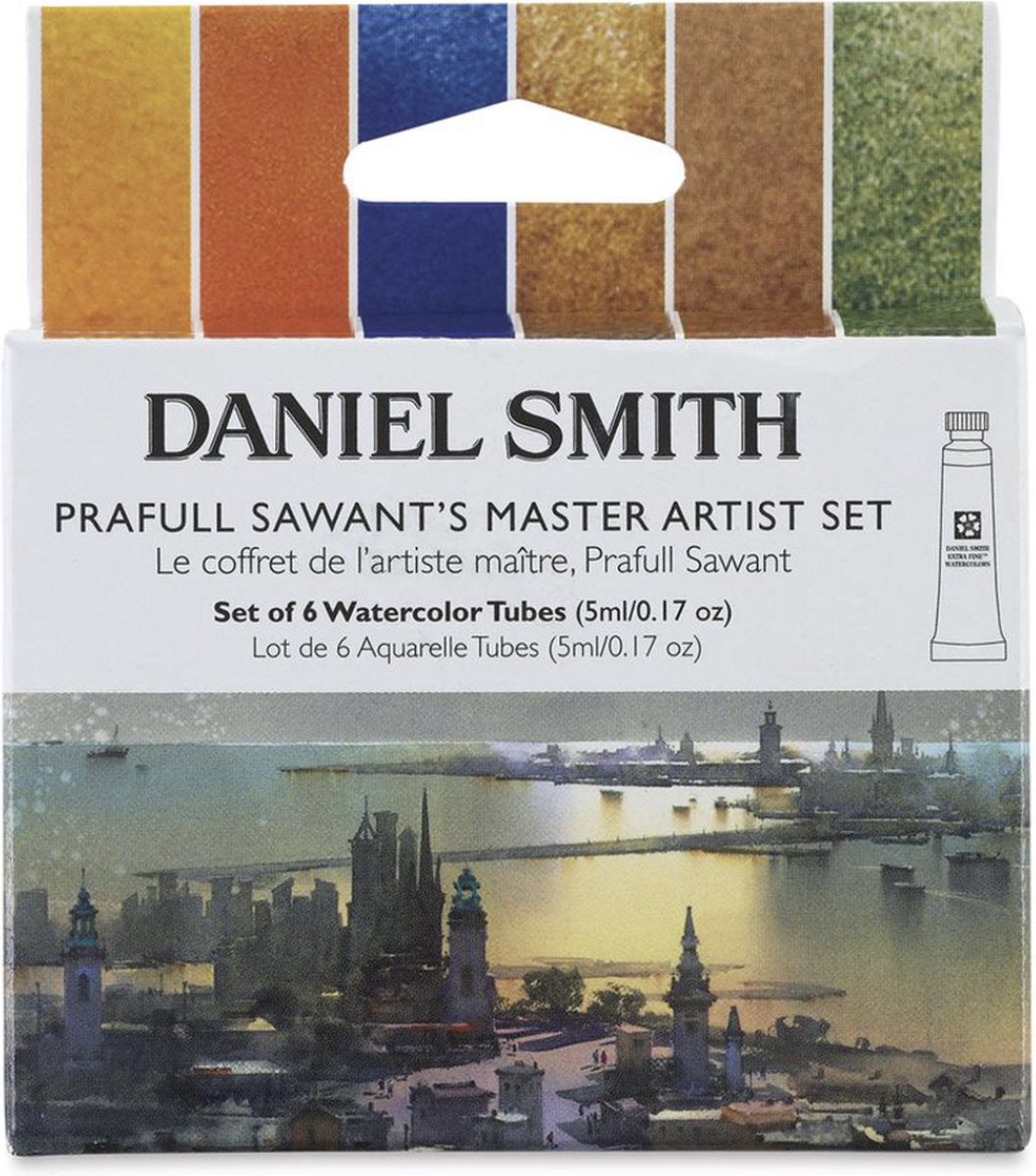 Daniel Smith Aquarelverf - Professionele Aquarel Verf - Watercolour 5ml Prafull Sawant Master Artist Set with 6 Tubes