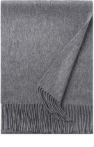 Hommard fijn geweven Lambswool scarf, lamswol, Sjaal,heren, dames, unisex Mid Grey, Mid Grijs, Uni