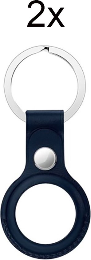 Leren sleutelhanger Hart pipsa multi donkerblauw, rood – By Anouschka