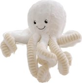 Winkrs - Grote Octopus Knuffel - Wit- 80CM pluche Inktvis