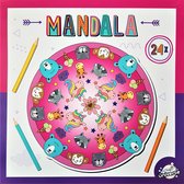 Mandala Kleurboek voor Kinderen Unicorn met vriendjes - geschikt voor kleurpotloden en kleurstiften