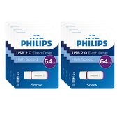 Bol.com Philips Snow Edition USB stick | 64 GB | USB 2.0A - USB stick | 8-pack | Purple/White aanbieding
