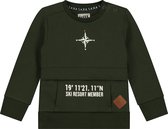SKURK Sven Baby Jongens Donkergroene Sweater - Maat 74