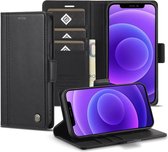 GSMNed – Hoogwaardig Hoesje iPhone 11 Pro Zwart – Luxe Leren Pu Hoesje – 3 pasjes houder – Design – magnetische sluiting