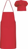 Schort/Tuniek/Werkblouse Kind One Size Kariban Red 100% Katoen