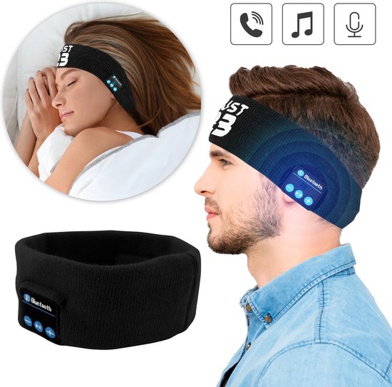 Bandeau Bluetooth, Écouteur de Musique, Masque de Nuit, Doux écouteurs,  Sport