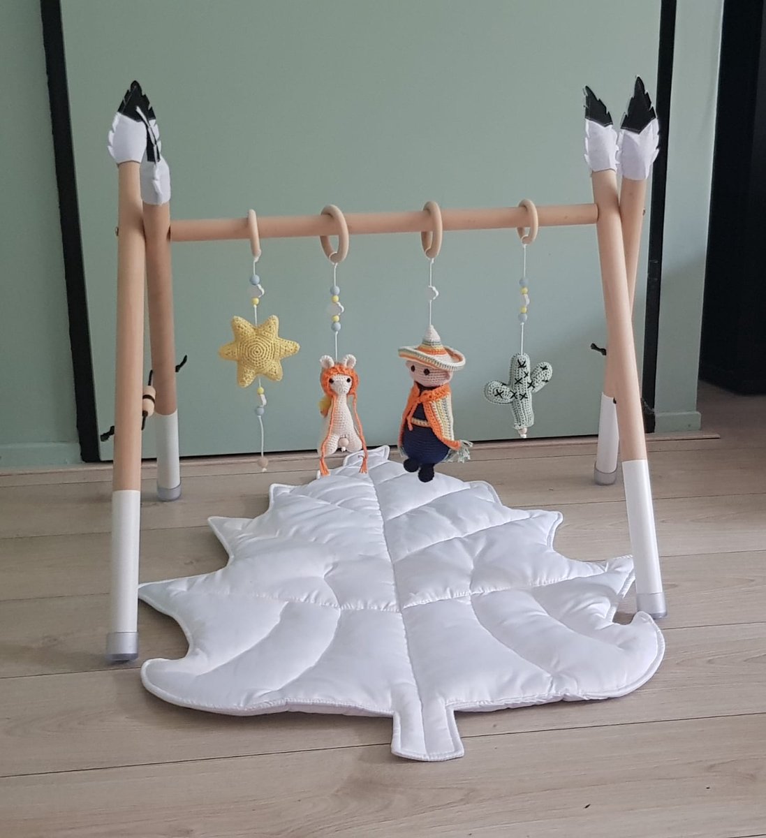 Per il Bambino Babygymhangers Set Peru (exclusief babygym) - Baby - Speelgoed - Handgemaakt - Babygym