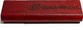 Compudata - USB Stick - 8GB - USB 2.0 - Flash Drive - Hout (Redwood Hout)