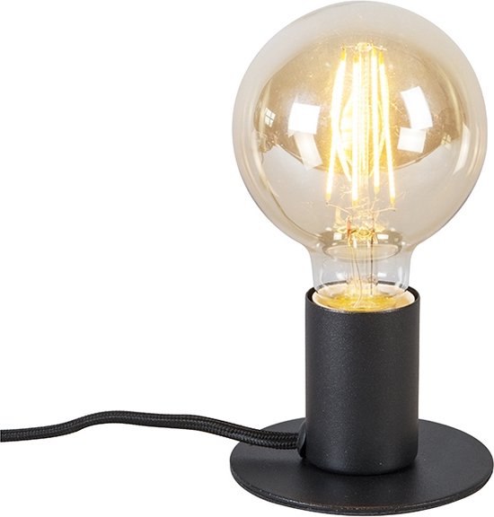 QAZQA facil - Design Tafellamp - 1 lichts - H 70 mm - Zwart - Woonkamer | Slaapkamer | Keuken