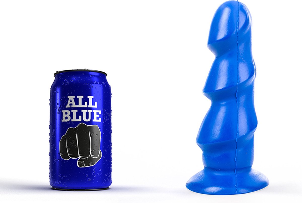 All Blue Buttplug 17 x 5 cm - blauw