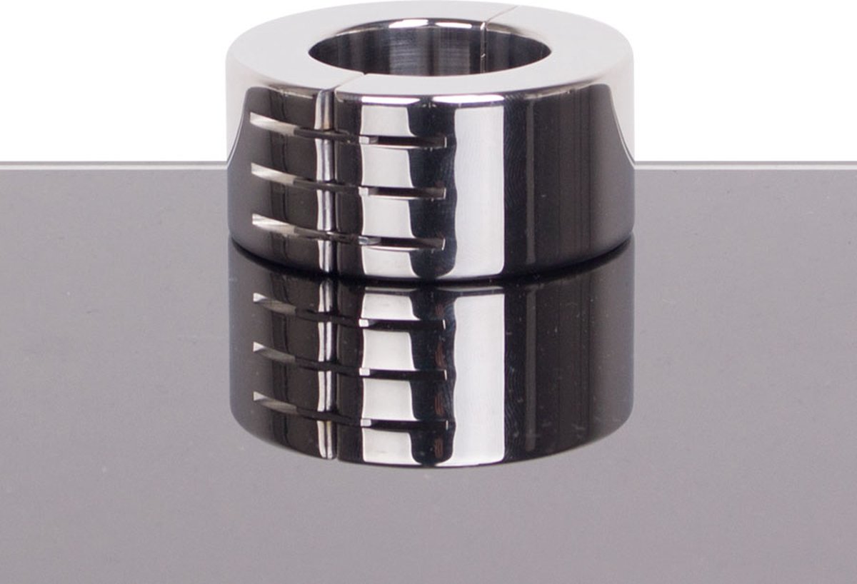 Goedkoopste Ballstretcher RVS met groeven scharnierend 28 mm hoog Ø 35 mm