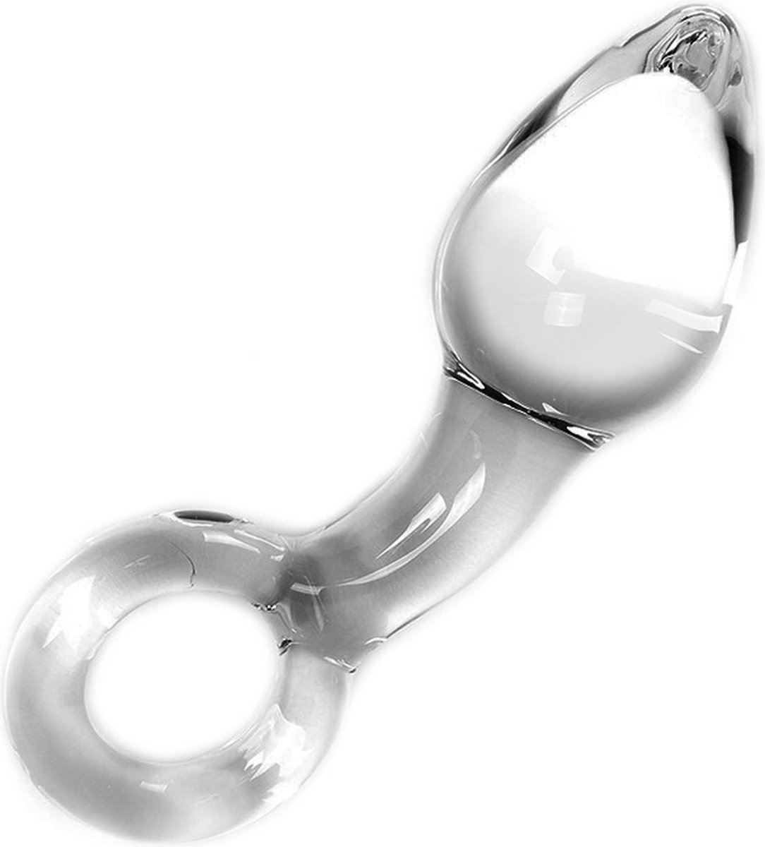 Goedkoopste Glazen Buttplug met ring