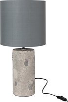 J-Line Lamp+Kap Greta Beton Grijs Small