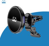 AVA electronics MagSafe Telefoonhouder Auto met Draadloze Oplader (15 Watt Snellader) - Autohouder & Autolader - Voor iPhone 12 / 13 / 14, Samsung & Android