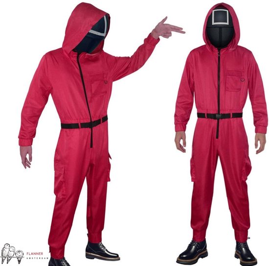 molen Oproepen Onmogelijk Squid Game Costuum - Rood Jumpsuit Maat S - Squid Game - Halloween Kostuum  Dames -... | bol.com