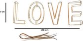 Metalen Draadletters NINI - Hangletters - LOVE - Letters - Goud - Industrieel - Decoratie