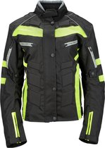 Urban 5884® - Paris- Dames Motorjas - Cordura - Bodywarmer - Met Protectie - Zwart Fluor - Maat L