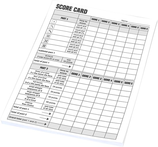 Clown Dobbelset+Scoreblok Blk.