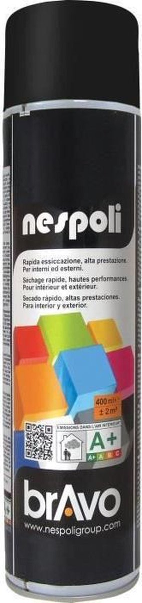Spuitverf zwart mat 600 ml
