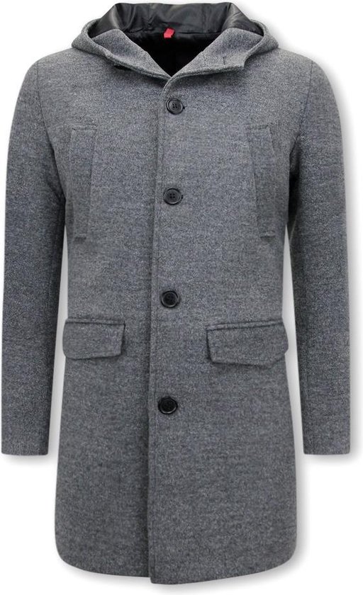 Manteau Manteaux à capuche pour homme - Grijs