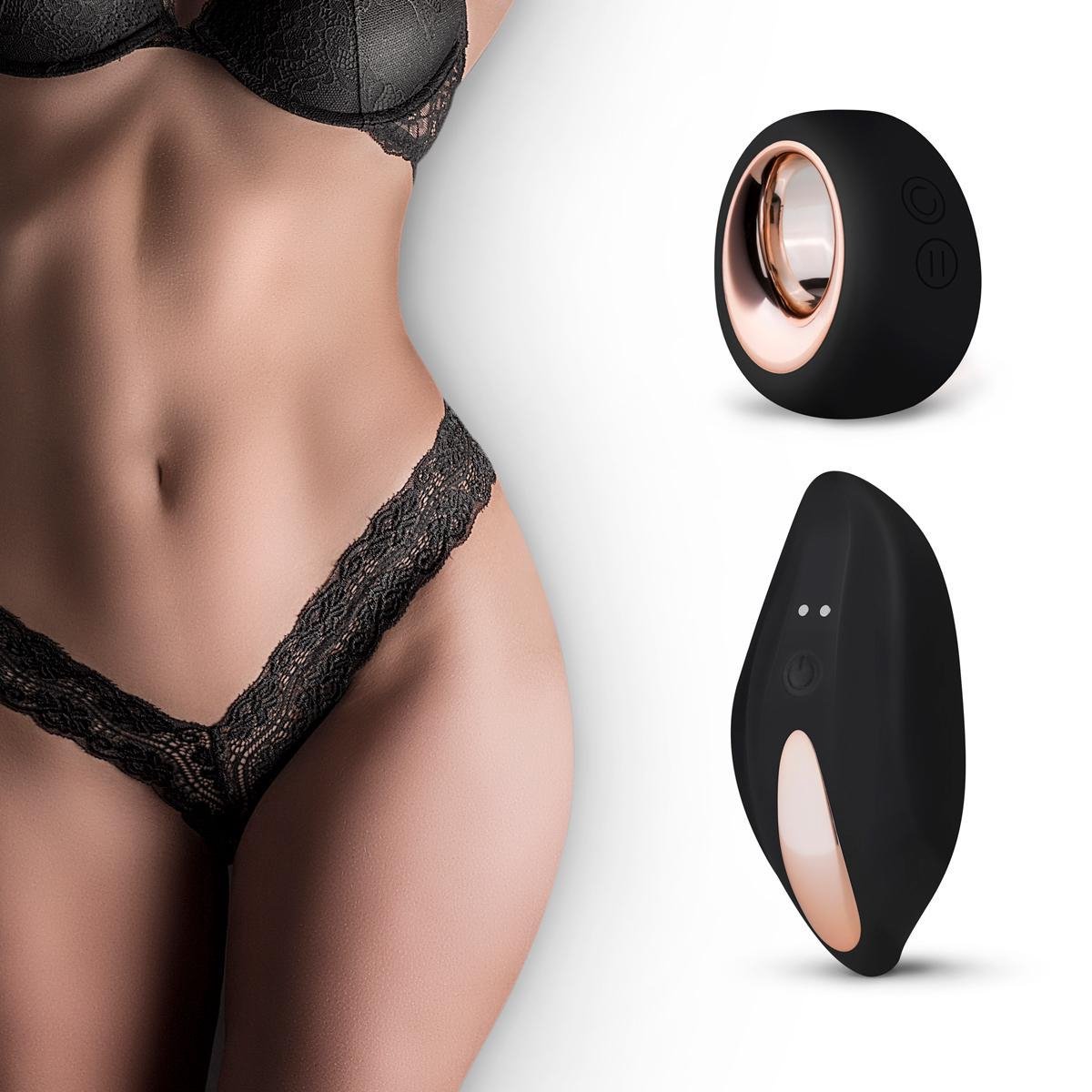 Pantyrebel Vibrerende String – Vibrators voor Vrouwen met String – Slip Vibrator met Afstandsbediening en 12 Vibratiestanden - Zwart