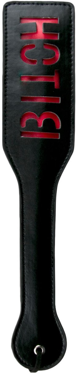 Goedkoopste Zwarte Leren Paddle - Bitch