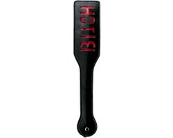 Zwarte Leren Paddle - Bitch