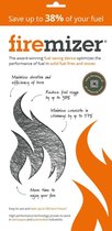 Firemizer - de accessoire voor haard en kachel - tot 38% minder houtverbruik - duurzamer stoken - tot 57 % minder creosoot - intenser en gelijkmatiger brandend vuur - optimale verb