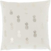 Unique Living | Kussenhoes Pineapple 45x45cm ivory