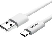 Ninzer USB-C Oplaadkabel - Datakabel - USB A naar USB-C - 1m- Wit