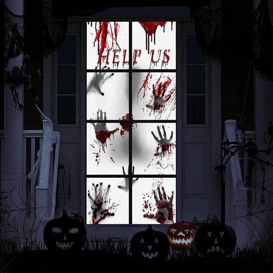 Affiche de porte Halloween Blood - 150x77cm - Décoration Halloween | bol.com