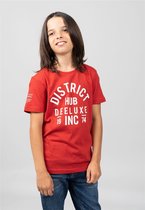 DEELUXE T-shirt met logo SPENCER Tomato