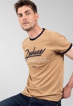 DEELUXE T-shirt met logo HYLTON Beige