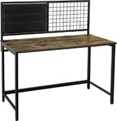 Maison Home bureau computertafel industrieel - bruin