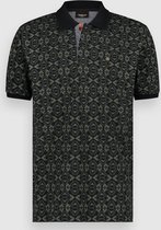 Twinlife Poloshirt Polo Aop S S Tw12604 900 Black Mannen Maat - M